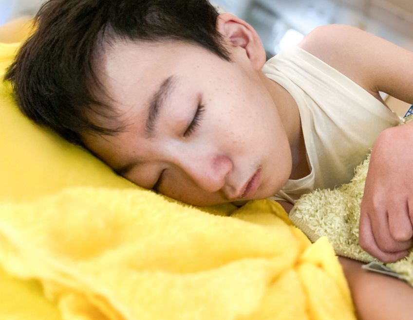 眠る利用者さま