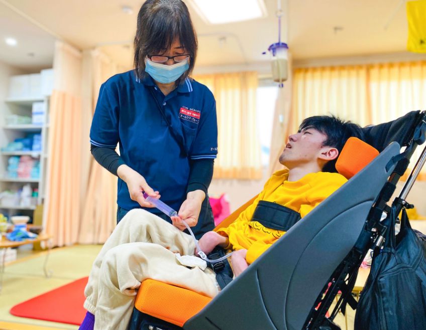 医療的ケアの様子